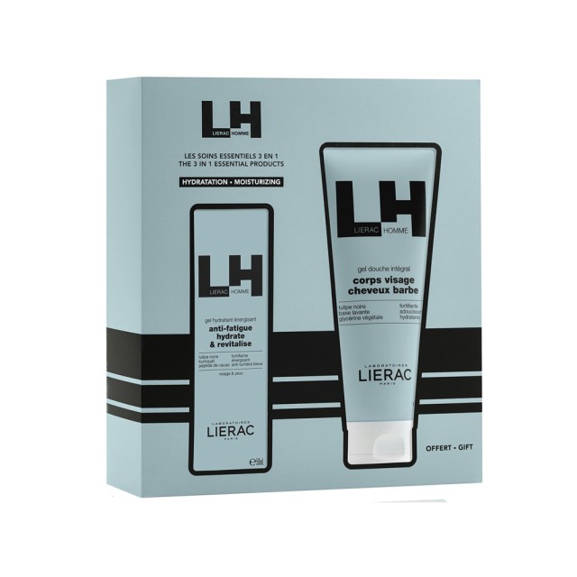 Lierac Homme SET Energizing Moisturizing Gel 50ml & ΔΩΡΟ Al-Over Shower Gel 200ml (ΣΕΤ για την Περιποίηση της Ανδρικής Επιδερμίδας)