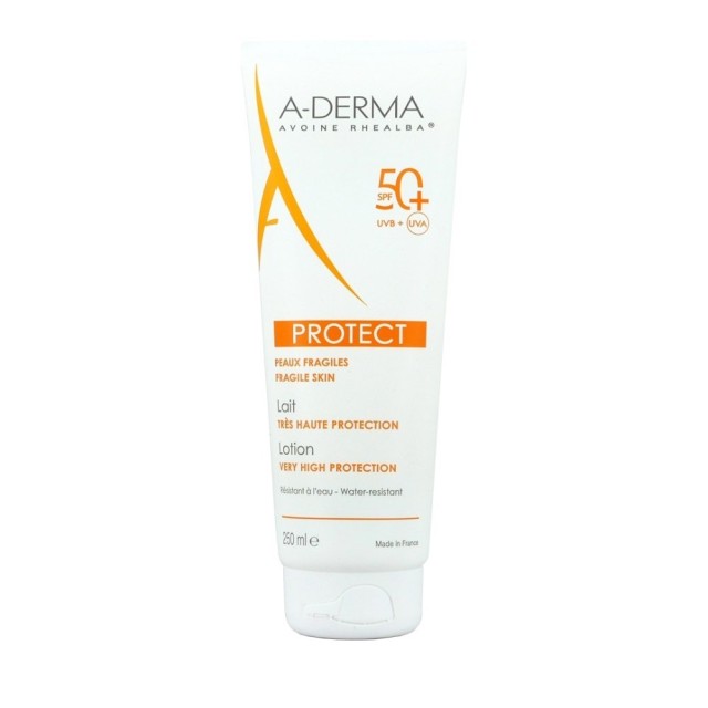 A Derma Protect Lotion SPF50+ 250ml (Αντηλιακό Γαλάκτωμα Προσώπου & Σώματος)