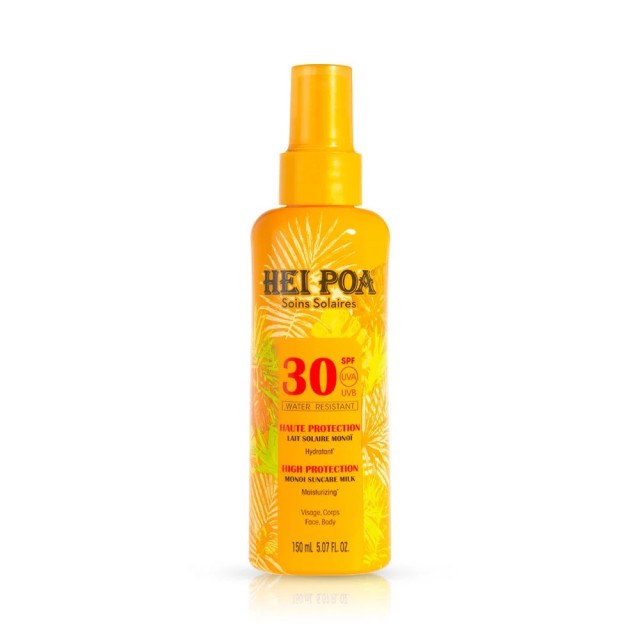 Hei Poa Monoi Suncare Milk Tiare SPF30 150ml (Αντηλιακό Γαλάκτωμα για Πρόσωπο & Σώμα) 