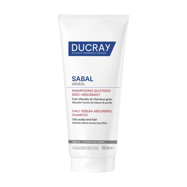 Ducray Sabal Argeal Shampoo 200ml (Σμηγματορυθμιστικό Σαμπουάν Καθημερινής Χρήσης)