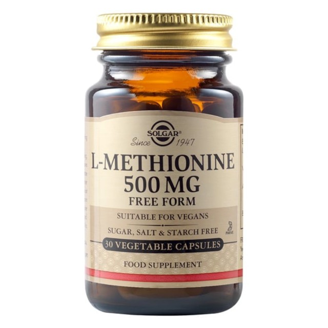 Solgar L Methionine 500mg 30 Vegetarian Caps