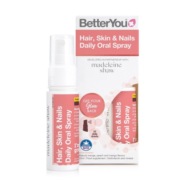 BetterYou Hair Skin & Nails Daily Oral Spray 25ml (Στοματικό Σπρέι για Υγιή Νύχια, Μαλλιά & Δέρμα)