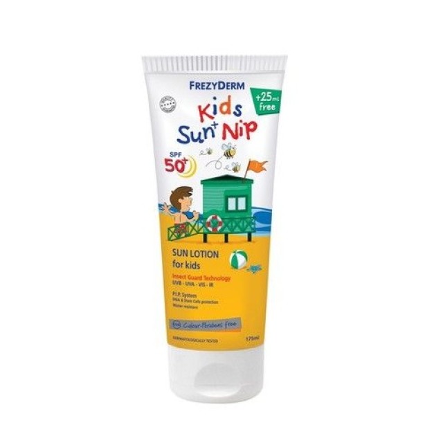 Frezyderm Sun Care Kids Nip SPF50+ 175ml (Παιδικό Αντηλιακό & Εντομοαπωθητικό)