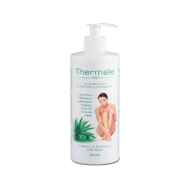 Thermale Med Aloe Vera Cream 500ml (Κρέμα Προσώπου & Σώματος για Ευαίσθητες Επιδερμίδες)