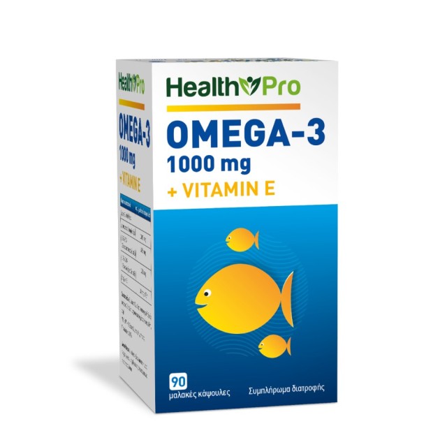 Health Pro Omega-3 1000mg & Vitamin E 90caps