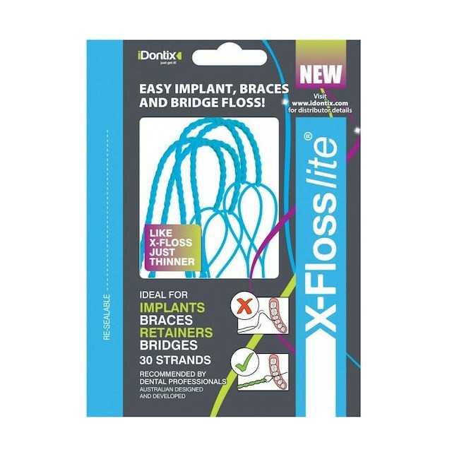 iDontix X-Floss Lite 30τεμ (Οδοντικό Νήμα για Εμφυτεύματα & Ορθοδοντικούς Μηχανισμούς)