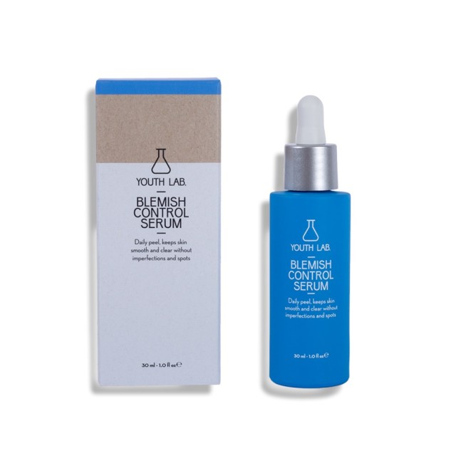 YOUTH LAB Blemish Control Serum 30ml (Δραστικός Ορός Καθημερινής Απολέπισης για Λιπαρή/με Τάση Ακμής