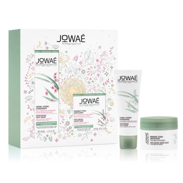 Jowae SET Moisturizing Light Cream 40ml & Replumping Water Mask 50ml (Εορταστικό ΣΕΤ Ενυδάτωσης με Ενυδατική Κρέμα & Μάσκα Προσώπου)