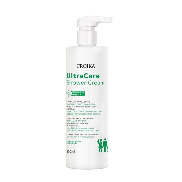 Froika Ultracare Shower Cream 500ml (Κρεμώδες Αφρόλουτρο για Κανονικό/Ξηρό Δέρμα)