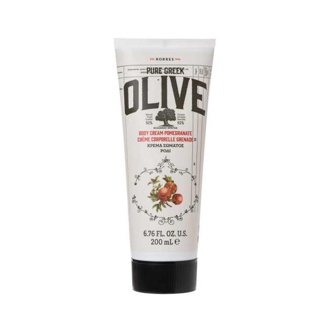 Korres Pure Greek Olive Body Cream Pomegranate 200ml