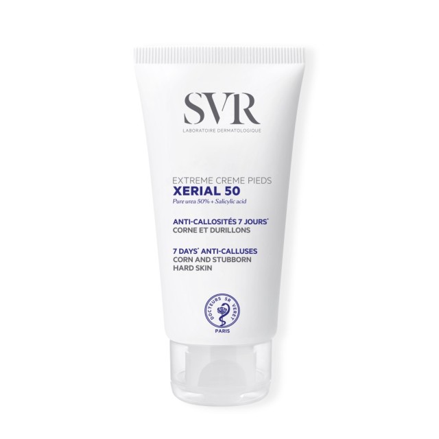 SVR Xerial 50 Extreme Foot Cream 50ml (Κρέμα Ποδιών με Ουρία για Αντιμετώπιση των Κάλων & των Ρόζων)
