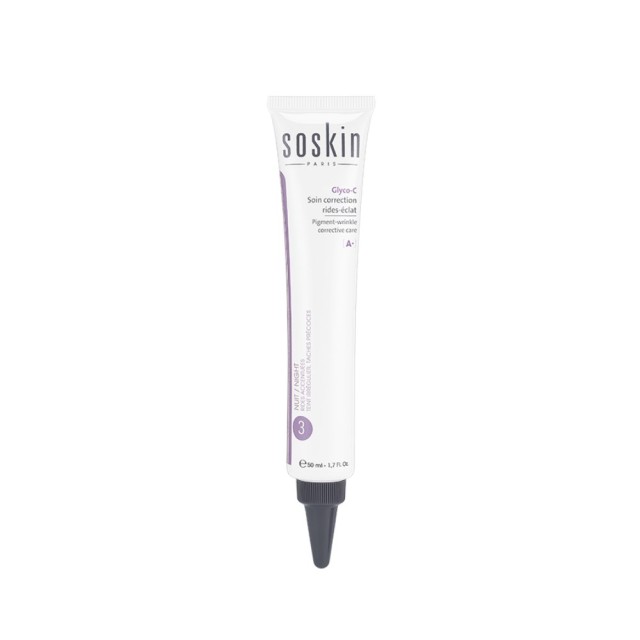 Soskin Glyco-C Pigment Wrinkle Corrective Care 50ml (Αντιρυτιδική Κρέμα Νυκτός για Ήπια Δερμοαπόξεση)