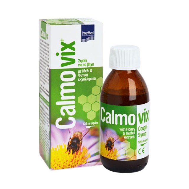 Intermed Calmovix Cough Syrup 125ml (Σιρόπι για το Βήχα με Μέλι & Φυτικά Εκχυλίσματα)