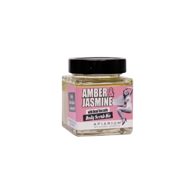 Apiarium Amber & Jasmine Body Scrub Bio 410gr (Βιολογικό Peeling Σώματος Κεχριμπάρι & Γιασεμί)
