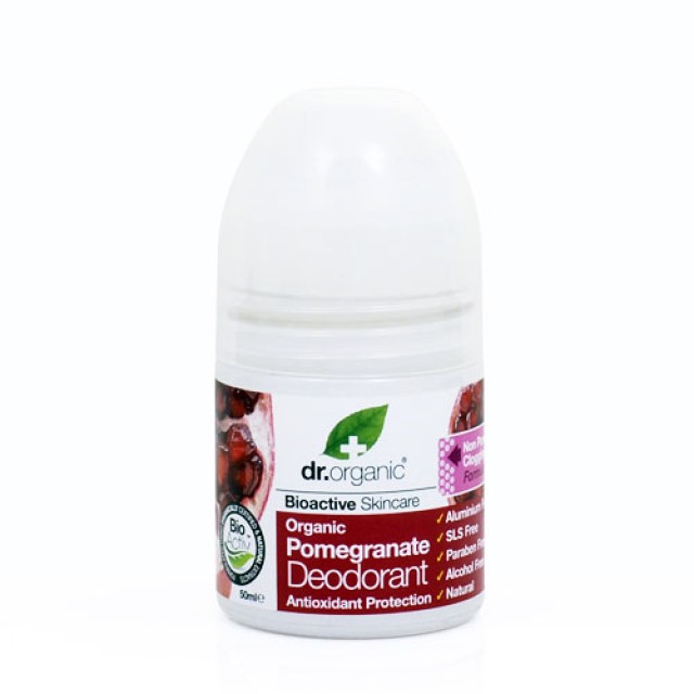 Dr.Organic Pomegranate Deodorant 50ml (Αποσμητικό με Βιολογικό Ρόδι)