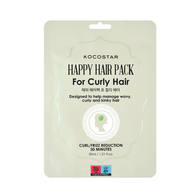 Kocostar Happy Hair Pack for Curly Hair 1τεμ (Μάσκα για Σπαστά & Σγουρά Μαλλιά)