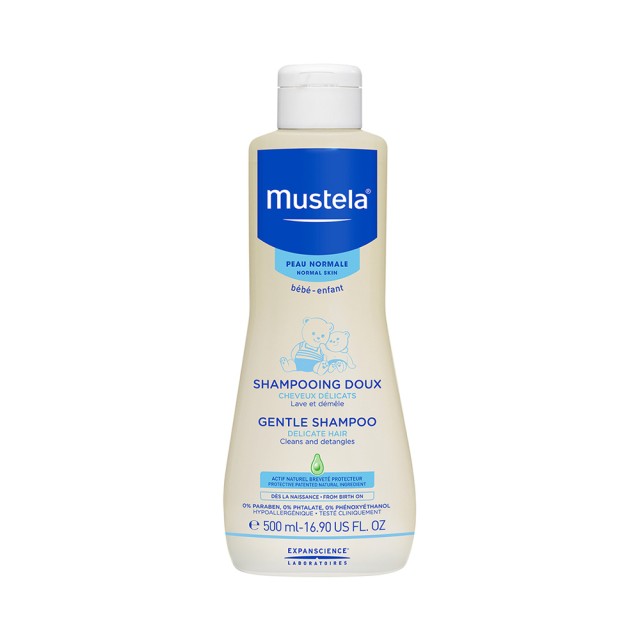 Mustela Gentle Shampoo 500ml (Βρεφικό Σαμπουάν με Εκχύλισμα Χαμομηλιού)