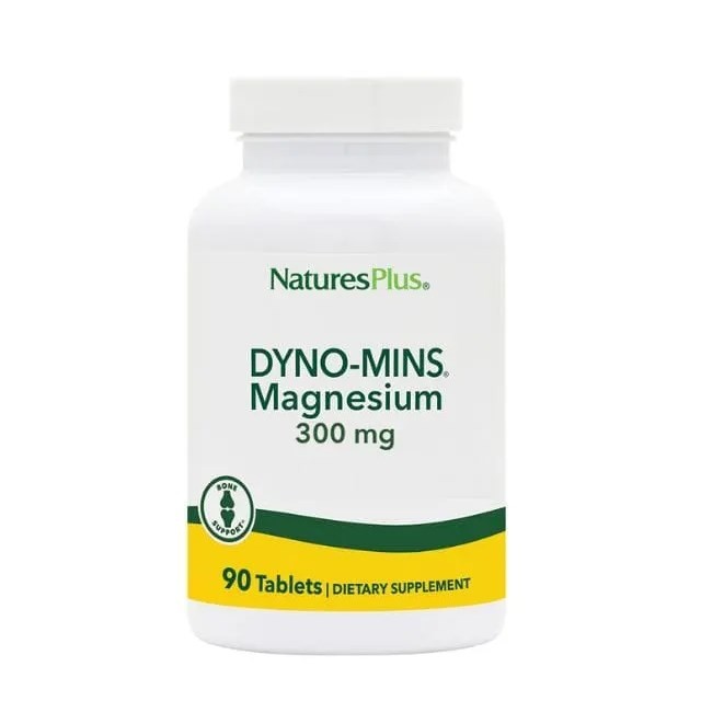 Natures Plus Dyno Mins Magnesium 300mg 30tabs (Συμπλήρωμα Διατροφής με Μαγνήσιο Μέγιστης Απορρόφησης)