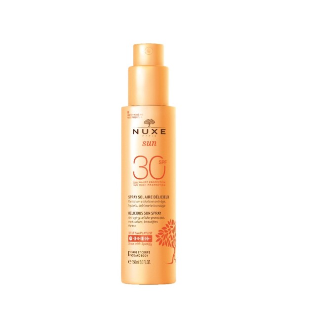 Nuxe Sun Milky Spray SPF30 150ml (Αντηλιακό Γαλάκτωμα Spray για Πρόσωπο & Σώμα)