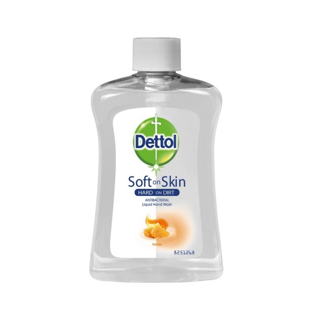 Dettol Original Honey Refill 250ml (Αντιβακτηριδιακό Υγρό Κρεμοσάπουνο Μέλι Ανταλλακτική Συσκευασία)