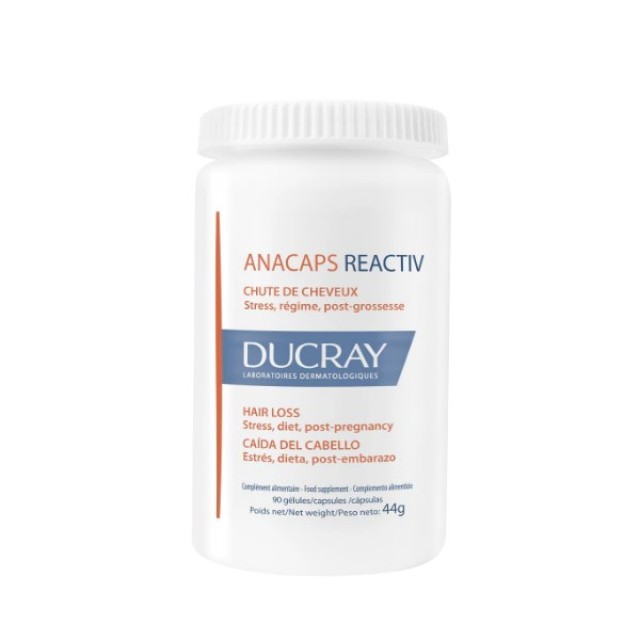 Ducray Anacaps Reactiv 30caps (Συμπλήρωμα Διατροφής Κατά της Αντιδραστικής Τριχόπτωσης)