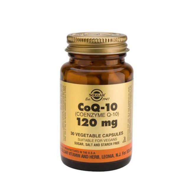 Solgar Coenzyme Q10 120mg 30 Vegetarian Caps (Συνένζυμο Q10)