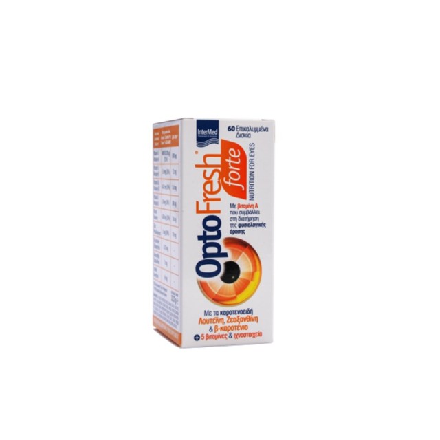 Optofresh Forte 60tabs (Συμπλήρωμα Διατροφής με Λουτεϊνη & Ζεαξανθίνη για Διατήρηση της Φυσιολογικής Ορασης) 