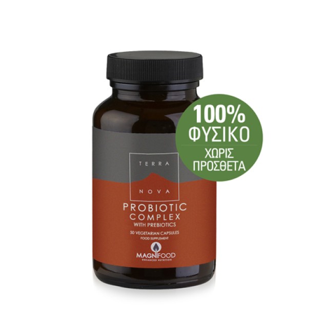 Terranova Probiotic Complex With Prebiotics 50caps (Ισορροπία Εντερικής Χλωρίδας - Μετεωρισμός)