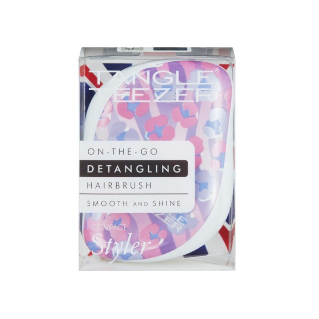 Tangle Teezer Compact Styler On The Go Detangling Hairbrush Digital Skin Pink/Lilac