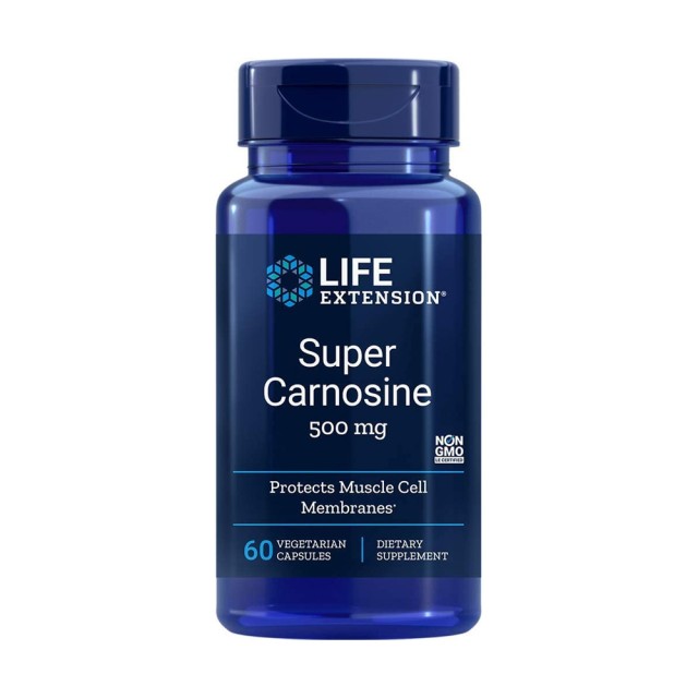 Life Extension Super Carnosine 500mg 60caps (Συμπλήρωμα Διατροφής που Συμβάλλει στην Καλή Λειτουργία του Οργανισμού) 