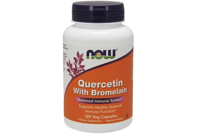 Now Foods Quercetin With Bromelain 120Vcaps (Αντιοξειδωτική Δράση)