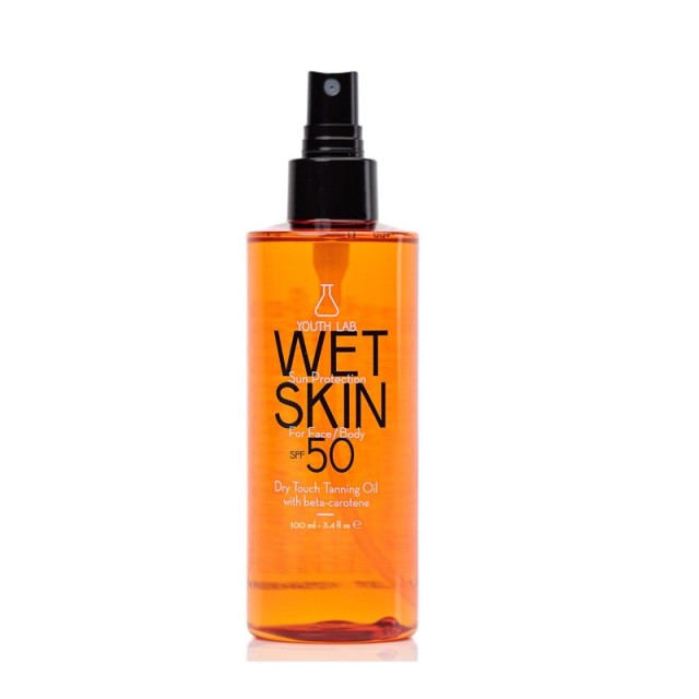 YOUTH LAB Wet Skin Sun Protection SPF50 100ml (Αντηλιακό Ξηρό Λάδι για Ενεργοποίηση του Μαυρίσματος)