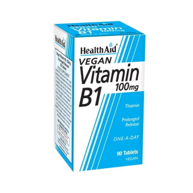 Health Aid Vitamin B1 100mg 90tab (Μεταβολισμό - Νευρικό Σύστημα)