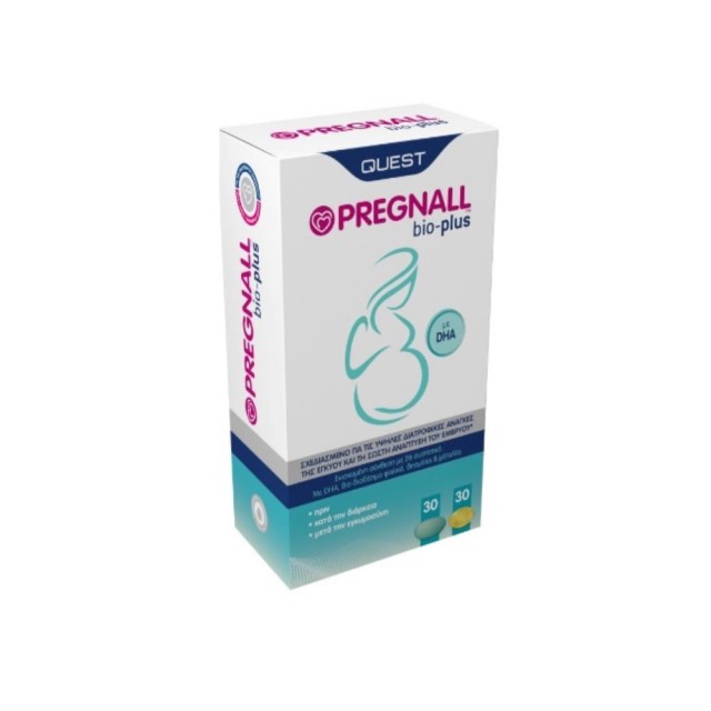 Quest Pregnall Bio Plus 30tabs & 30caps (Συμπλήρωμα Διατροφής Για Εγκύους)