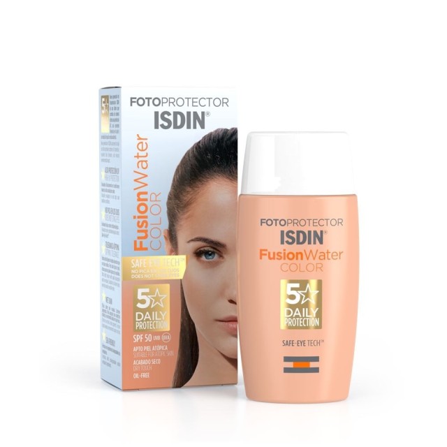 Isdin Fotoprotector Fusion Water Color SPF50 50ml (Αντιηλιακή Κρέμα Προσώπου με Χρώμα)  