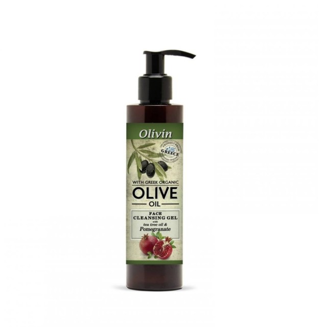 Olivin Face Cleansing Gel Pomegranate 200ml (Τζελ Καθαρισμού Προσώπου με Εκχύλισμα Ροδιού)