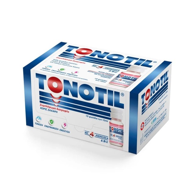 Tonotil Ampoules 15x10ml (Συμπλήρωμα Διατροφής σε Αμπούλες για Μείωση της Κόπωσης)