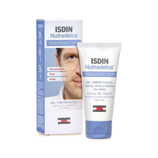 Isdin Nutradeica Facial Gel-Cream Seborrheic Skin 50ml (Κρέμα Προσώπου για Σμηγματόρροϊκή Δερματίτιδ