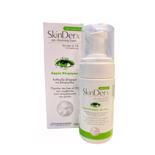 Skinderx Eye Cleansing Foam 100ml (Αφρός Καθαρισμού Βλεφάρων)
