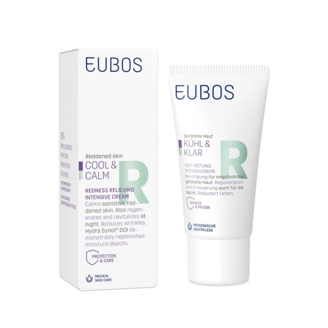 Eubos Cool & Calm Redness Relieving Intensive Cream 30ml (Καταπραϋντική Κρέμα Νύχτας για την Ερυθρότ
