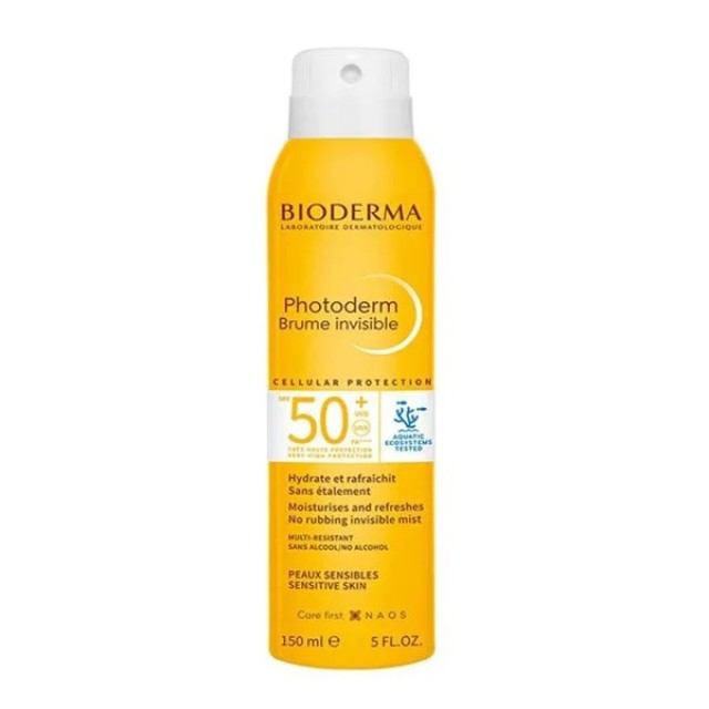 Bioderma Photoderm Brume Invisible Spray SPF50+ 150ml (Διάφανο Αντηλιακό Σπρέι για Πρόσωπο & Σώμα)