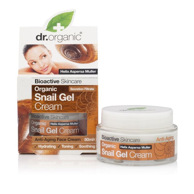 Dr.Organic Snail Gel Cream 50ml (Αντιγηραντική Κρέμα Προσώπου με Φυσικό Εκκριμα Σαλιγκαριού)