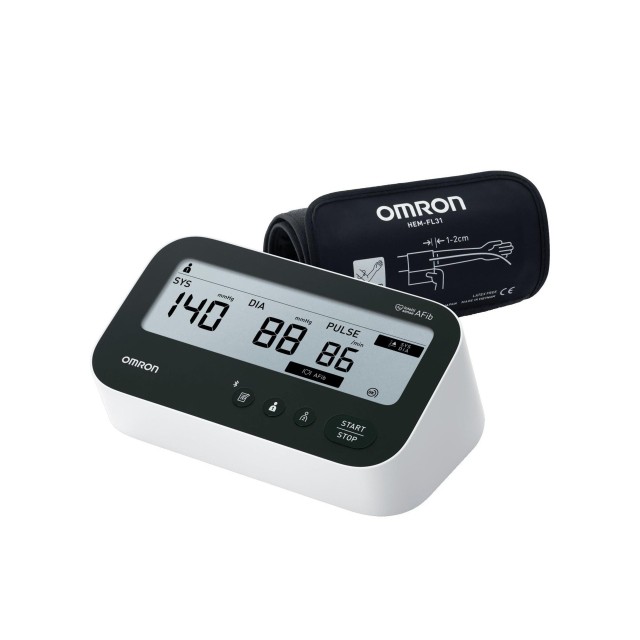 Omron M4 Connect AFib (Έξυπνο Πιεσόμετρο Μπράτσου με Ανίχνευση Κολπικής Μαρμαρυγής)