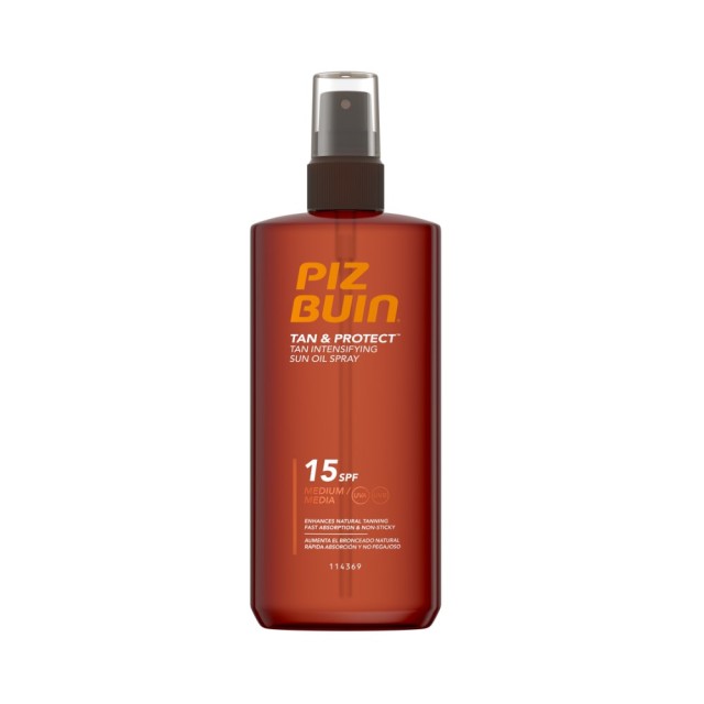 Piz Buin Tan & Protect Tan Intensifying Sun Oil Spray SPF15 150ml