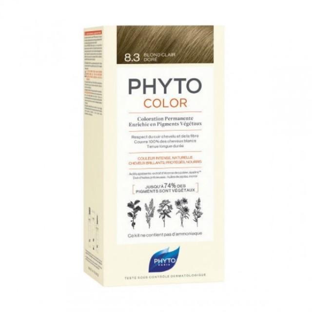 Phyto Phytocolor 8.3 Blond Clair Dore (Ξανθό Ανοιχτό - Χρυσό) 