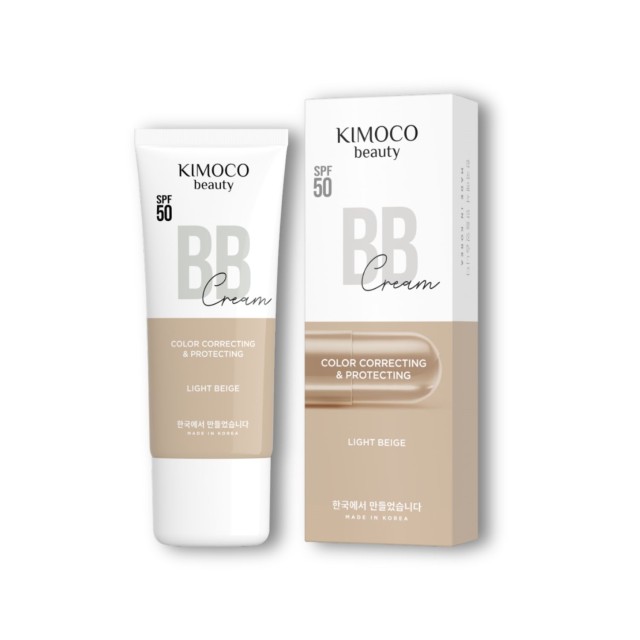 Kimoco Beauty BB Cream SPF50 Light Beige 40ml (Κρέμα Προσώπου με Χρώμα & Αντηλιακή Προστασία - Ανοιχτή Μπεζ Απόχρωση)