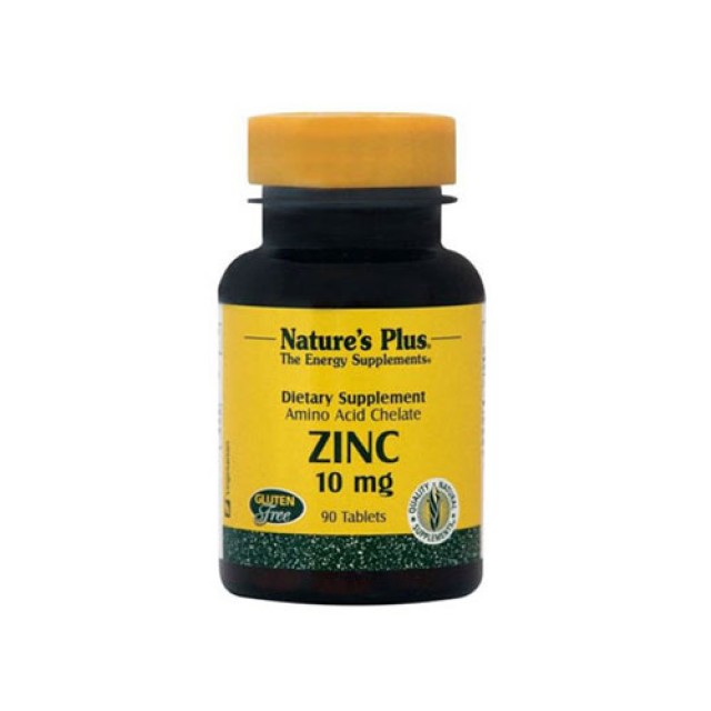 Natures Plus Zinc 10mg 90tab (Ενίσχυση Ανοσοποιητικού & Αναπαραγωγικού Συστήματος)