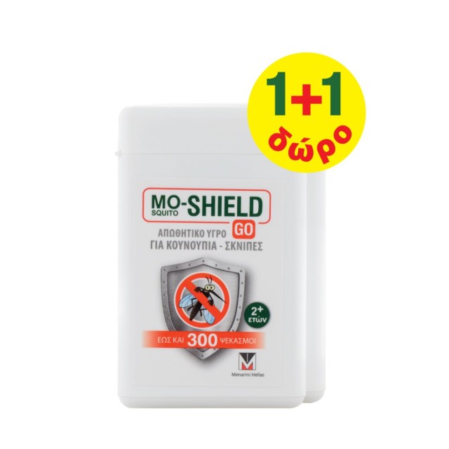 Mo-Shield Go Spray 2x17ml (Εντομοαπωθητικό Υγρό Spray 1+1 ΔΩΡΟ)