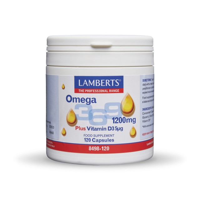 Lamberts Omega 3 6 9 120caps (Ω3 Λιπαρά Οξέα)