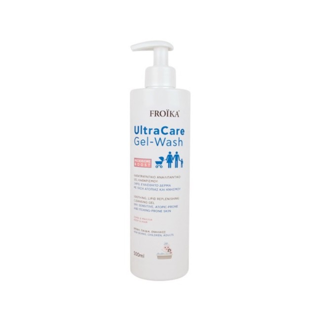 Froika Ultracare Gel Wash 500ml (Καταπραϋντικό Τζελ Καθαρισμού για Πολύ Ξηρό/Ατοπικό Δέρμα)